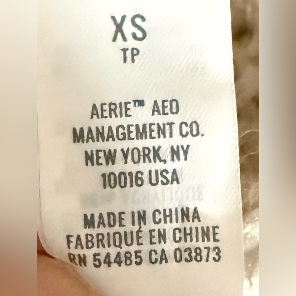 Aerie Soft Beige Open Knit Wool Blend Cowl Neck Sweater Size XS - Picture 8 of 11